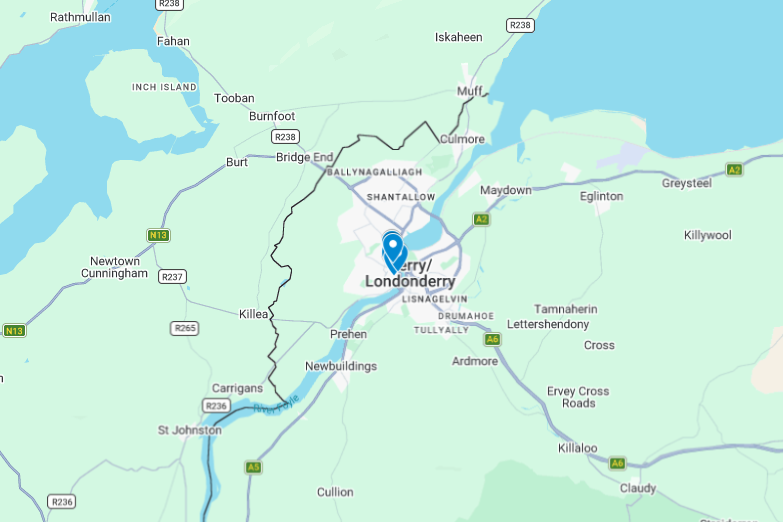 Derry~Londonderry — local landmark and streetscape